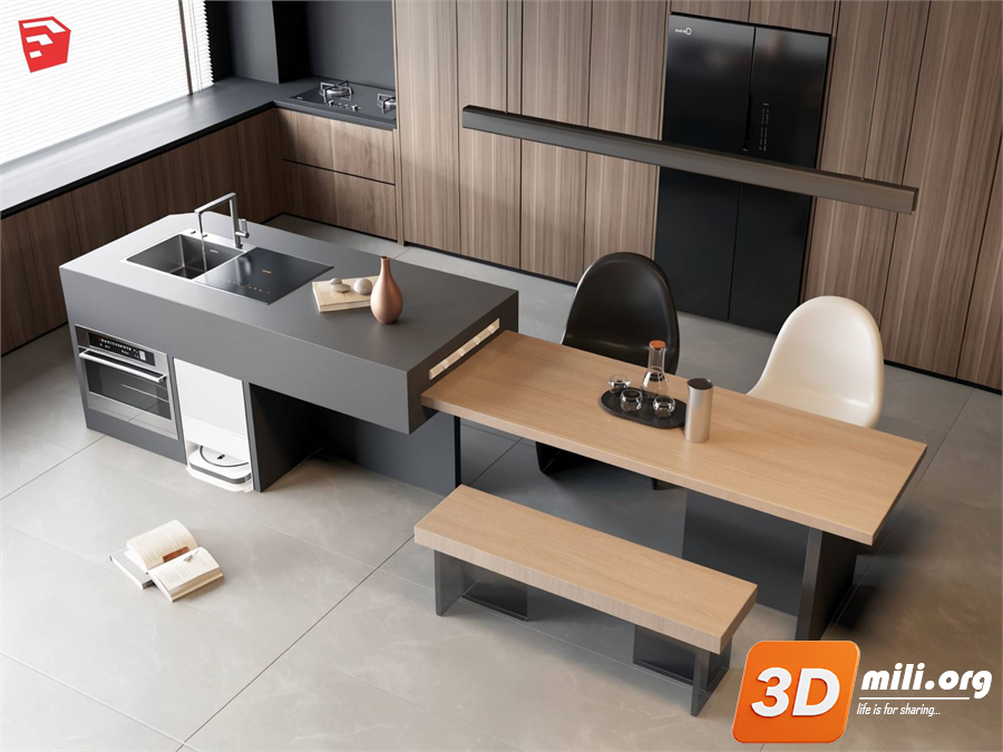 Kitchen island Skp Files